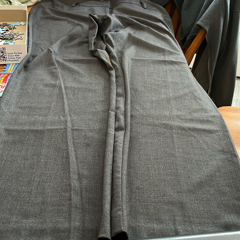 Worthington Gray Curvy Fit Straight Leg Dress Pants Size 18